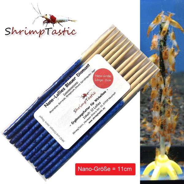 Nano-Lollies Blauer Diamant (12 Stück)